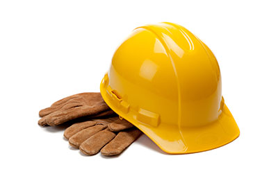 Hard Hat and Gloves
